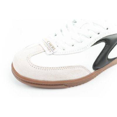 6. Buty sportowe damskie sneakersy Skechers Kickoff białe skórzane