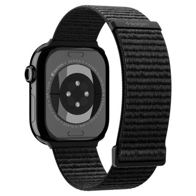 3. Pasek Spigen WBF01 Band na Apple Watch 44 / 45 / 46 / 49 mm - czarny