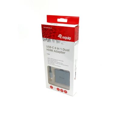 7. Equip 133484 stacja dokująca USB 3.2 Gen 1 (3.1 Gen 1) Type-C Srebrny