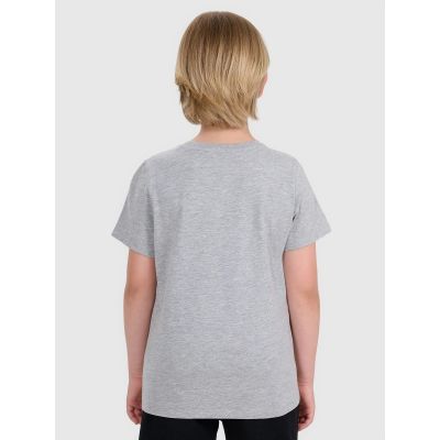 2. T-shirt regular gładki chłopięcy 4F 4FJRMM00TTSHM3254-25M