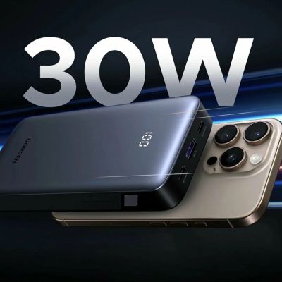 3. Powerbank Ugreen Nexode 10000mAh 30W USB-A 2xUSB-C - szary