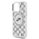 6. Etui Karl Lagerfeld IML Monogram Karl & Choupette Head MagSafe na iPhone 15 Pro - przezroczyste
