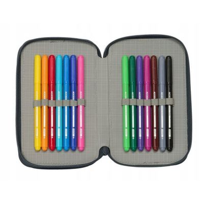 2. Real Madryt piórnik z wyposażeniem triple filled pencil case 37 pcs 412557857