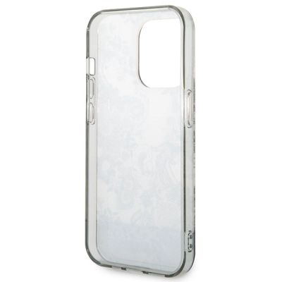 7. Etui Guess Porcelain Collection na iPhone 14 Pro Max - szare