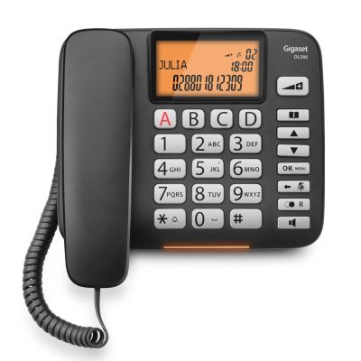 7. Telefon przewodowy Gigaset DL580 z wyświetlaniem numeru