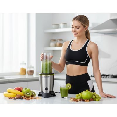30. Blender sportowy Esperanza MASTER EKM028 (1000W; kolor czarno-srebrny)