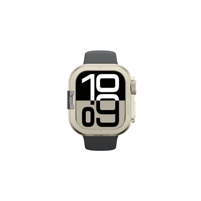 4. Etui metalowe AMAZINGTHING Titan Pro na Apple Watch 11 46mm aluminiowe - tytanowe