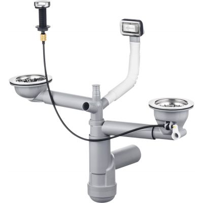 Syfon do zlewozmywaka granitowego 1.5- i 2-komorowego - Space-Saver ZXY 9912 5907650841609