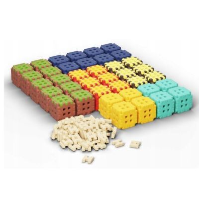 8. Klocki konstrukcyjne Marioinex Mini Waffle, 302 elementy