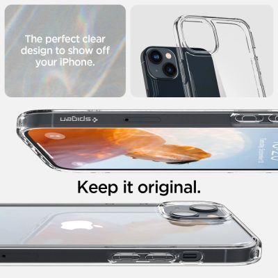 6. Etui Spigen Ultra Hybrid na iPhone 14 - przezroczyste