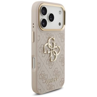 4. Etui Guess 4G Big 4G Classic Logo na iPhone 17 Pro - różowo-złote