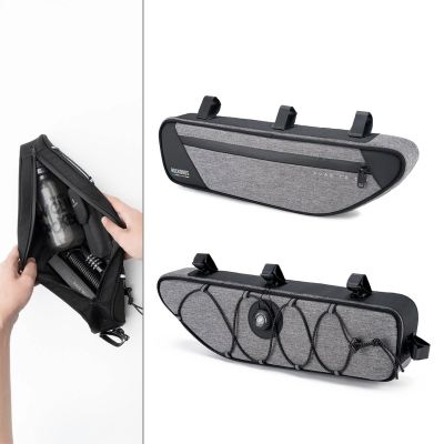 6. Torba pod ramę 2L Rockbros TL003 ROAD TO SKY wodoodporna – szara