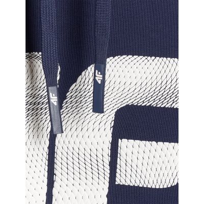 6. Bluza dresowa nierozpinana z kapturem męska 4F 4FRMM00TSWSM2477-31S