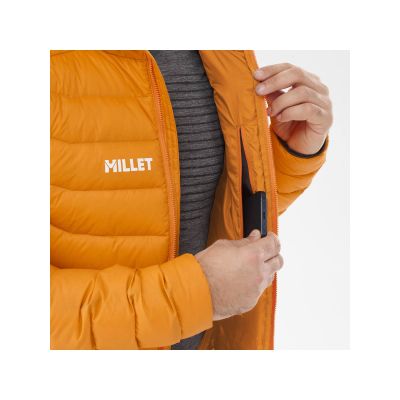 3. Kurtka MILLET M Kamet Down Hoodie Pomarańczowy