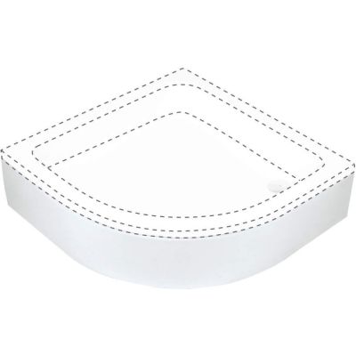 Deante PLUS II Osłona brodzika półokrągła 80 cm