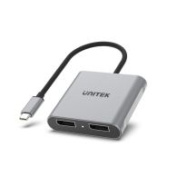 Unitek V1404A Adapter USB-C na 2x port DP 1.4 8K 60Hz