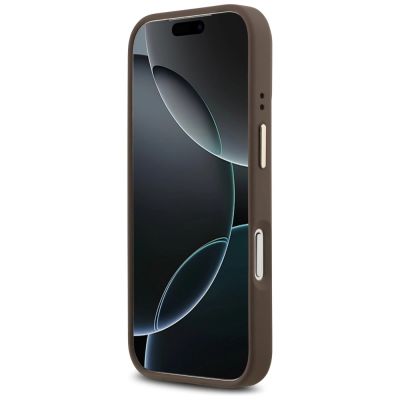 5. Etui Guess 4G PU Classic Logo MagSafe na iPhone 17 Pro - brązowe