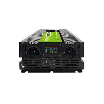 9. GREEN CELL PRZETWORNICA LCD 24V/230V 3000W/6000W CZYSTY SINUS INVGC24P3000LCD