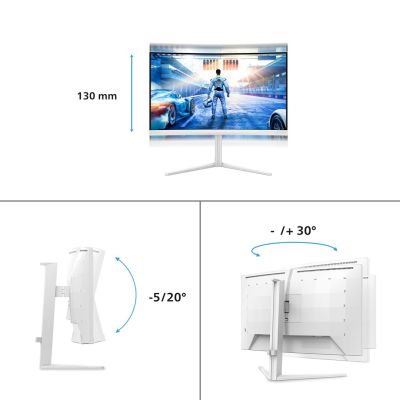 22. Philips Evnia 5000 27M2C5501/00 monitor komputerowy 68,6 cm (27") 2560 x 1440 px Quad HD LCD Biały