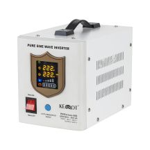 Zasilacz awaryjny KEMOT PROsinus-500  przetwornica z czystym przebiegiem sinusoidalnym i funkcją ładowania  12V 230V 500VA/300W