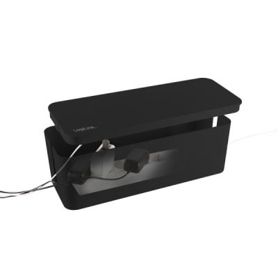 3. LogiLink KAB0077 organizator na kable Uniwersalne Skrzynka kablowa Czarny 3 szt.