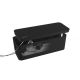 3. LogiLink KAB0077 organizator na kable Uniwersalne Skrzynka kablowa Czarny 3 szt.