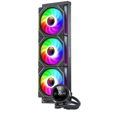 8. GameMax ICEBURG 360 DIGITAL BK system chłodzenia komputerów Procesor Chłodnica cieczy all-in-one 12 cm Czarny 1 szt.