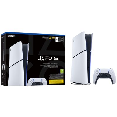 13. Konsola SONY PS5 Digital 825GB + 2 kontrolery DS5