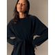 Bluza regular z wiązaniem i modalem damska 4F 4FRSS26TSWSF2784-20S