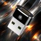 18. Adapter Baseus Mini przejściówka z USB-C na USB-A - czarny