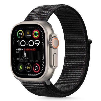 Pasek Tech-Protect Nylon na Apple Watch 44 / 45 / 46 / 49 mm  - czarny