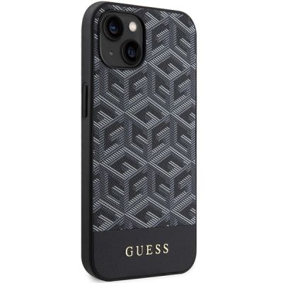 4. Etui Guess GCube Stripes MagSafe na iPhone 15 / 14 / 13 - czarne