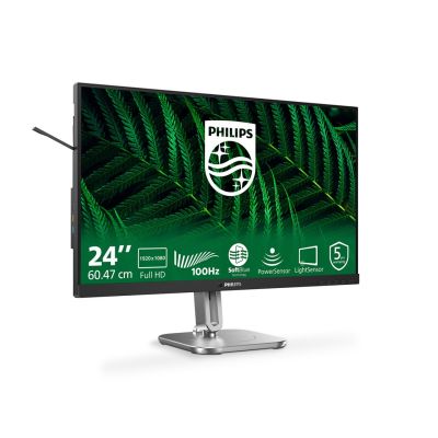 10. Philips 5000 series 24B2G5200/00 monitor komputerowy 60,5 cm (23.8") 1920 x 1080 px Full HD LCD Antracyt