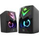 10. DEFENDER GLOSNIKI PC J4 2.0 6W LED USB CZARNE 65964