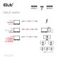 6. CLUB3D CAC-2501 kabel Thunderbolt 1 m 120 Gbit/s Czarny