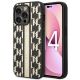 Etui Karl Lagerfeld Monogram Stripe na iPhone 14 Pro Max - brązowe