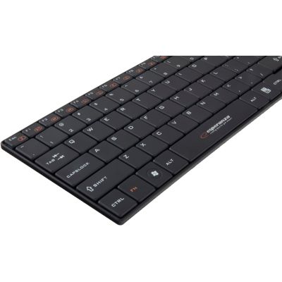 6. Zestaw klawiatura + mysz Esperanza EK122K (USB 2.0; (US); kolor czarny; laserowa)