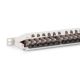 20. Panel krosowy high density 19'' 24x RJ45, LSA poziom, kat.6A, ekranowany, 0.5U, szary, prowadnica kabli