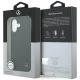 8. Etui Mercedes Leather Large Laurel Leave MagSafe na iPhone 17 - czarne