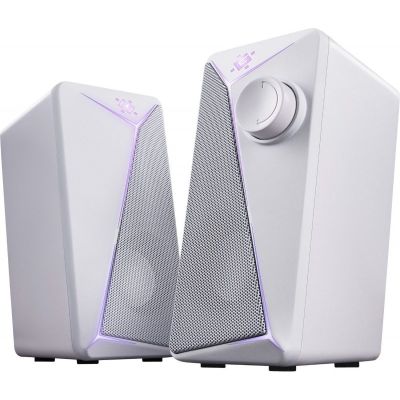 3. DEFENDER GŁOŚNIKI PC J5 2.0 6W LED USB BIAŁE 65205