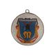 7. Medal srebrny z miejscem na emblemat 25 mm - medal stalowy z nadrukiem kolorowym LuxorJet