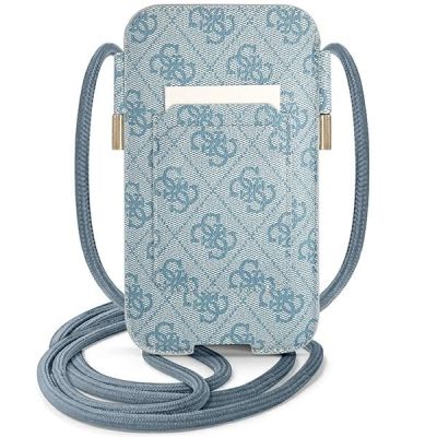 2. Torebka Guess 4G Big Metal Logo 6.7'' - niebieska