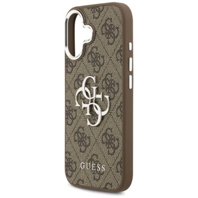 6. Etui Guess 4G Big 4G Classic Logo na iPhone 17 - brązowo-srebrne