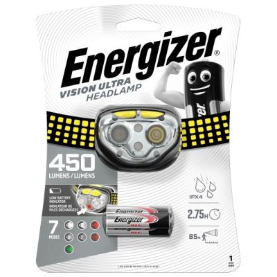 2. ENERGIZER LATARKA CZOŁOWA HEADLIGHT VISION ULTRA HEADLIGHT 3AAA 450 lm