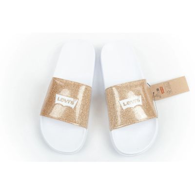 3. Levi's klapki sportowe damskie laczki wygodne buty brokatowe modne