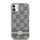 3. Etui DKNY IML Checkered Mono Pattern & Printed Stripes MagSafe na iPhone 11 / Xr - beżowe