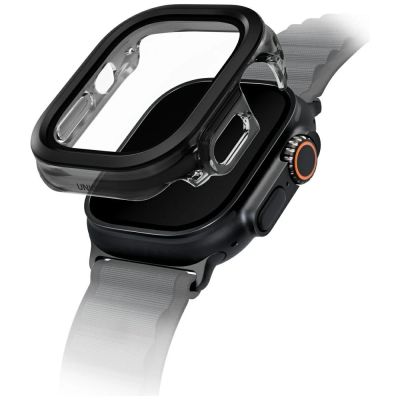 Etui ze szkłem hartowanym UNIQ Voute na Apple Watch Ultra 49 mm - czarne