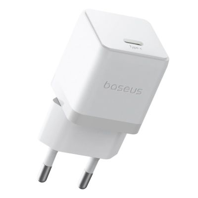 5. Ładowarka sieciowa Baseus Palm 1C 20W (z kablem Baseus Mini White USB-C 60W (20V/3A) 1m) - biała