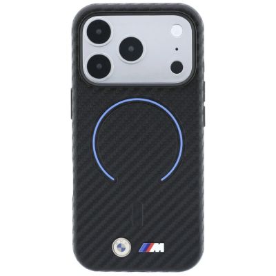 3. Etui BMW M Carbon Printed Ring MagSafe na iPhone 17 Pro Max / 18 Pro Max - czarne