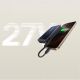 13. Powerbank Baseus Nomos 10000mAh 30W Qi2 z podstawką kompatybilny z MagSafe z wbudowanym kablem USB-C - czarny